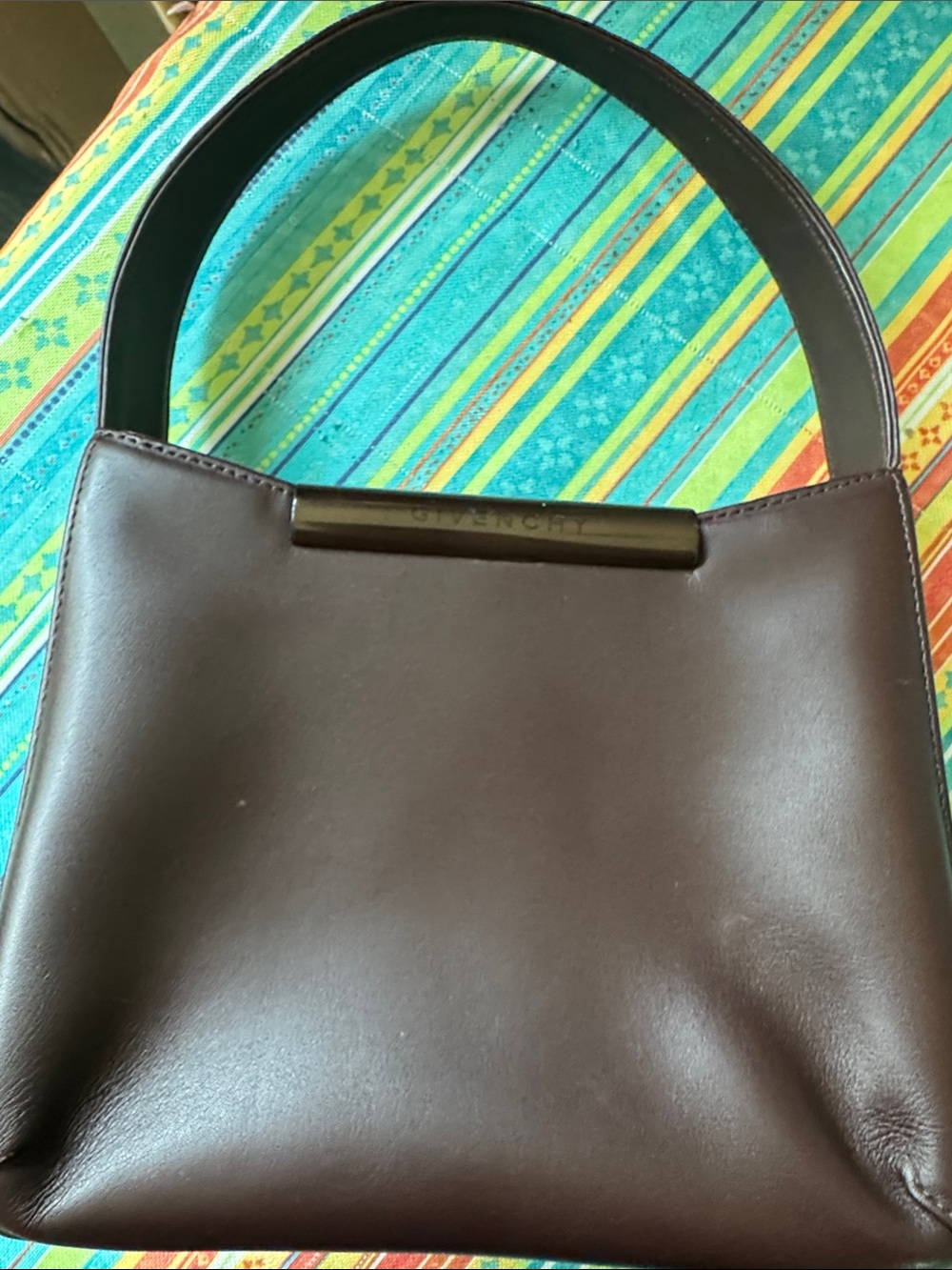 Givenchy Dark Brown Leather Shoulder Bag